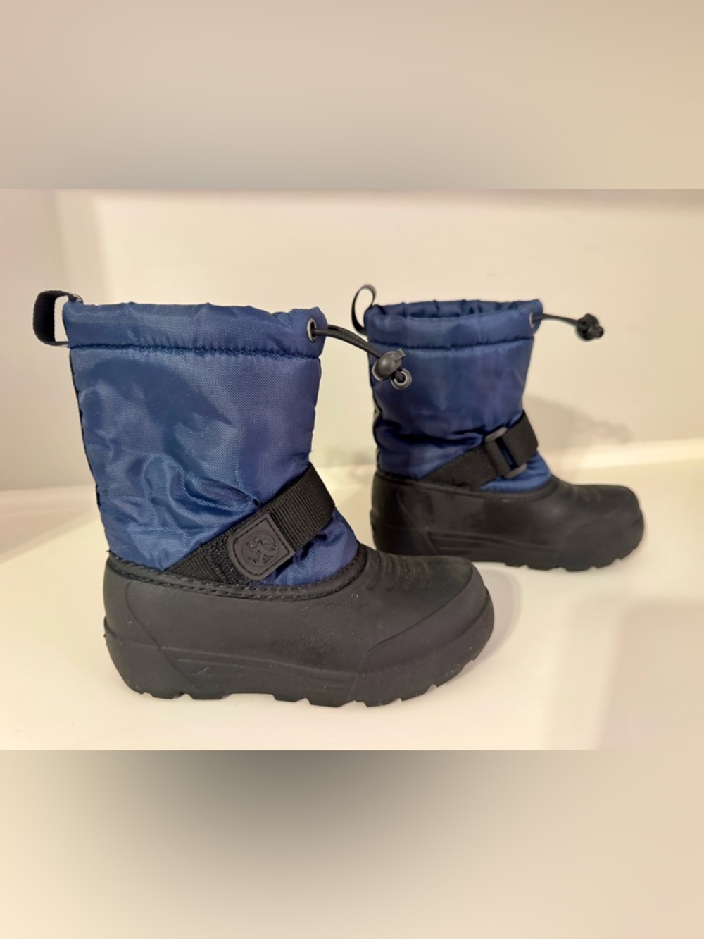 3M Thinsulate Kids Navy Blue and Black Winter Snow Boots